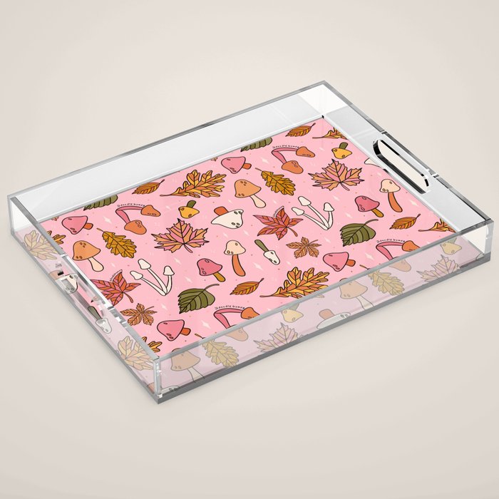 Falling Leaves Print Acrylic Tray Gallery Image 1
