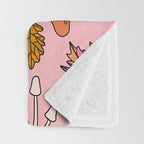 Falling Leaves Print Throw Blanket Gallery Image 3