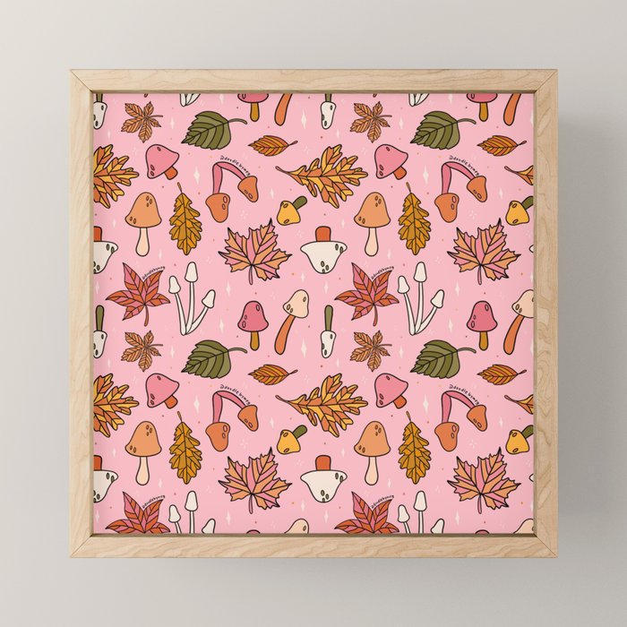 Falling Leaves Print Mini Art Print Gallery Image 1