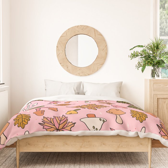 Falling Leaves Print Duvet Cover Gallery Image 3