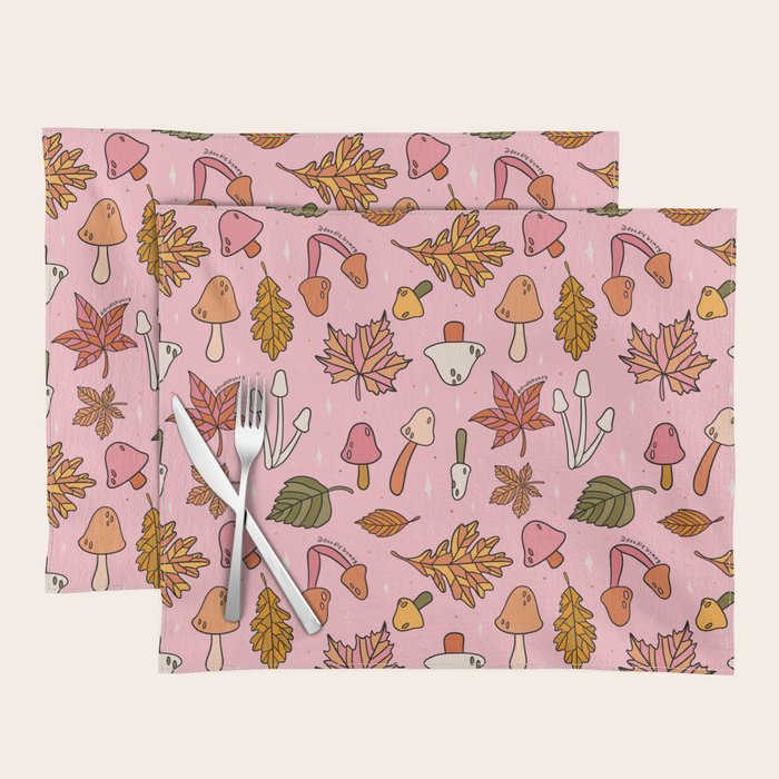 Falling Leaves Print Placemat Gallery Image 1