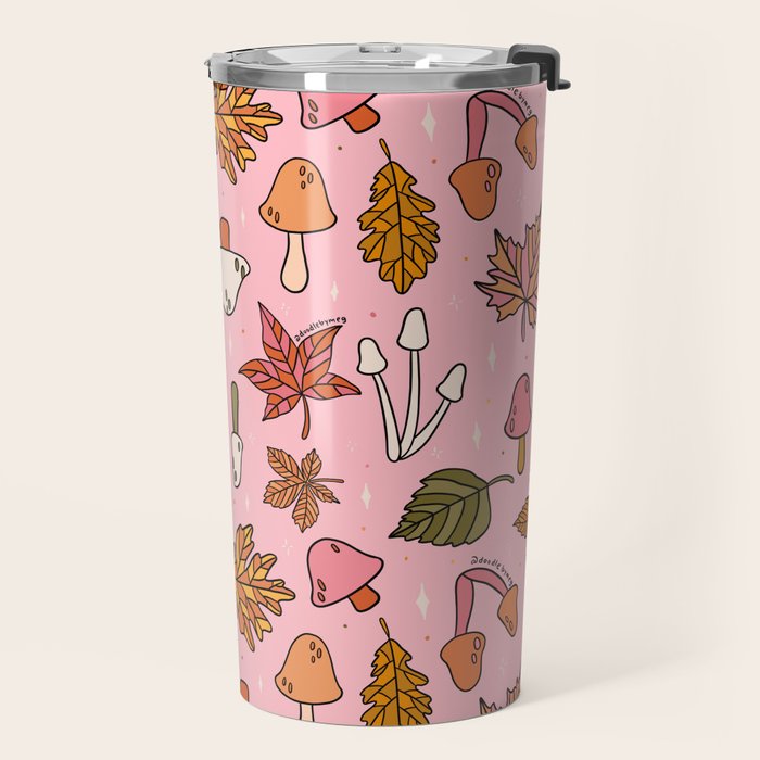 Falling Leaves Print Travel Mug Gallery Image 2