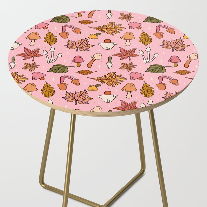 Falling Leaves Print Side Table Gallery Image 2