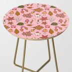 Falling Leaves Print Side Table Gallery Image 2