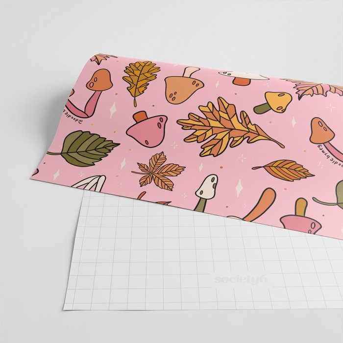 Falling Leaves Print Wrapping Paper Gallery Image 2