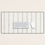 AEGEAN WIDE SPACED TICKING JUTE Desk Mat Gallery Image 1
