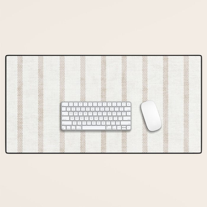AEGEAN WIDE SPACED TICKING JUTE Desk Mat Gallery Image 1