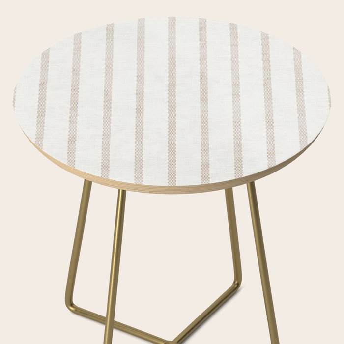 AEGEAN WIDE SPACED TICKING JUTE Side Table Gallery Image 2