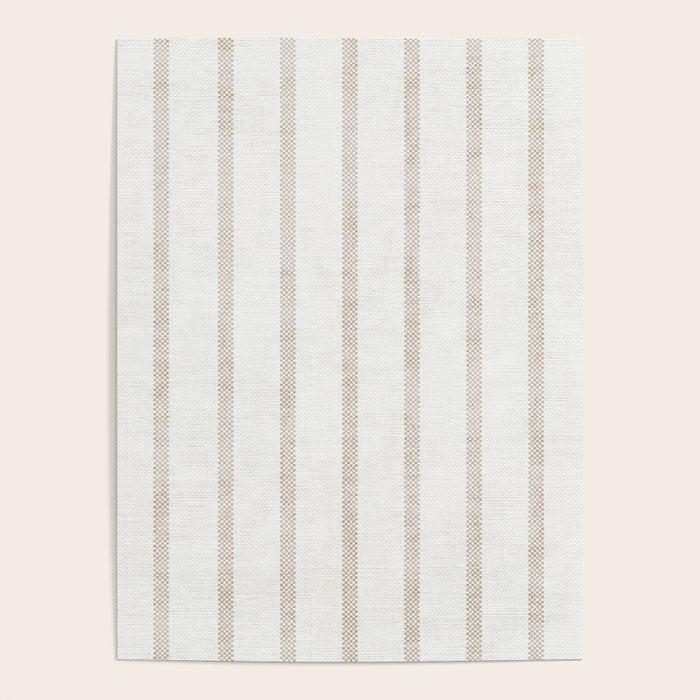 AEGEAN WIDE SPACED TICKING JUTE Poster Gallery Image 1