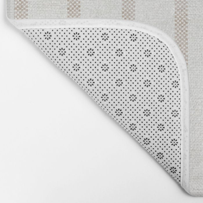 AEGEAN WIDE SPACED TICKING JUTE Bath Mat Gallery Image 2