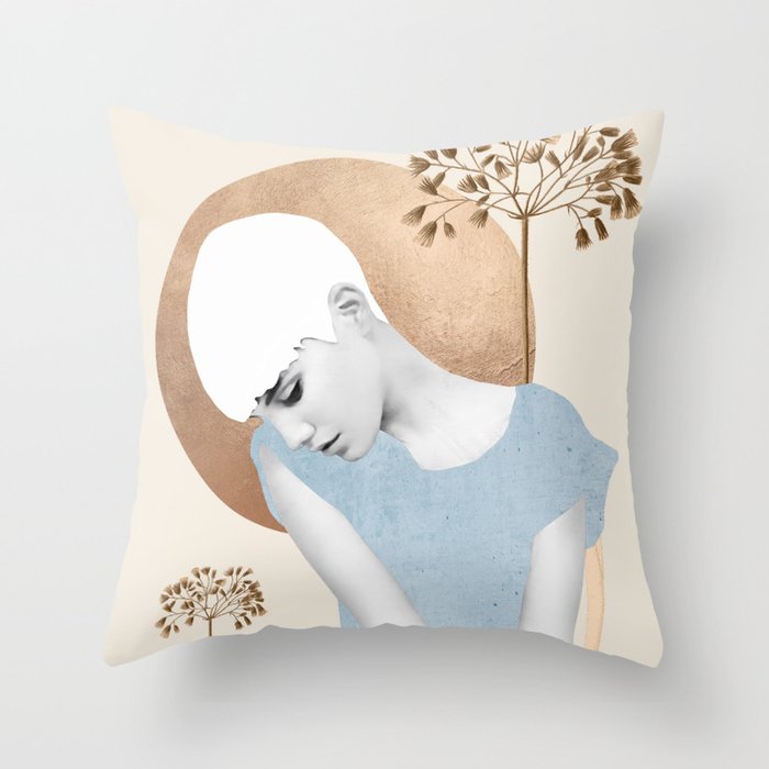 Gentle Beauty 6 Throw Pillow Gallery Image 1