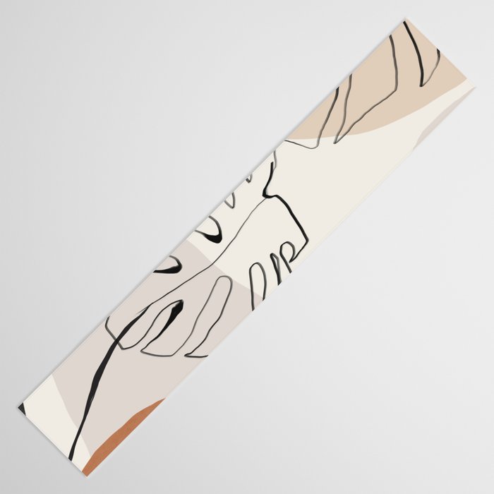 Minimal Abstract Art- Monstera Table Runner Gallery Image 3