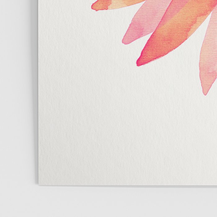 Single Sunflower â Pink & Indigo Poster Gallery Image 3