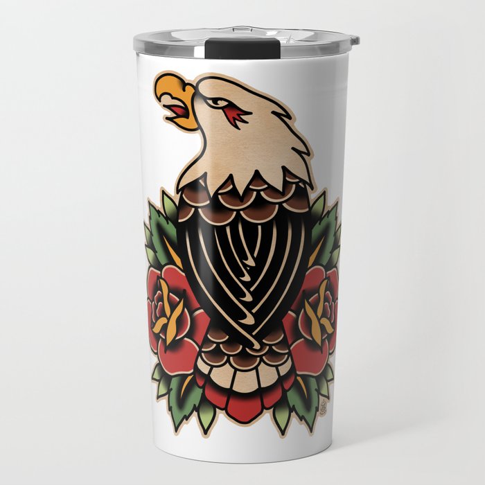 Colour Vintage Eagle Travel Mug Gallery Image 1