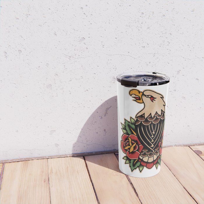 Colour Vintage Eagle Travel Mug Gallery Image 4