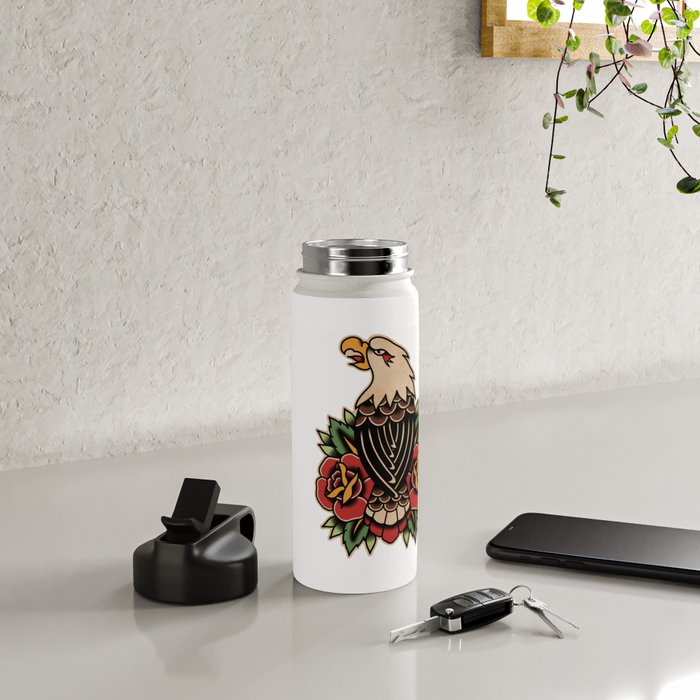 Colour Vintage Eagle Water Bottle Gallery Image 4