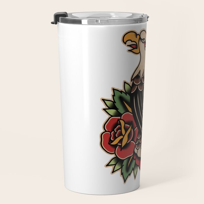 Colour Vintage Eagle Travel Mug Gallery Image 3