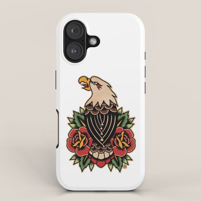 Colour Vintage Eagle iPhone Case Gallery Image 1