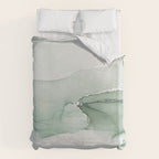 Abstract Sage Green Art Print By LandSartprints Duvet Cover Gallery Image 6