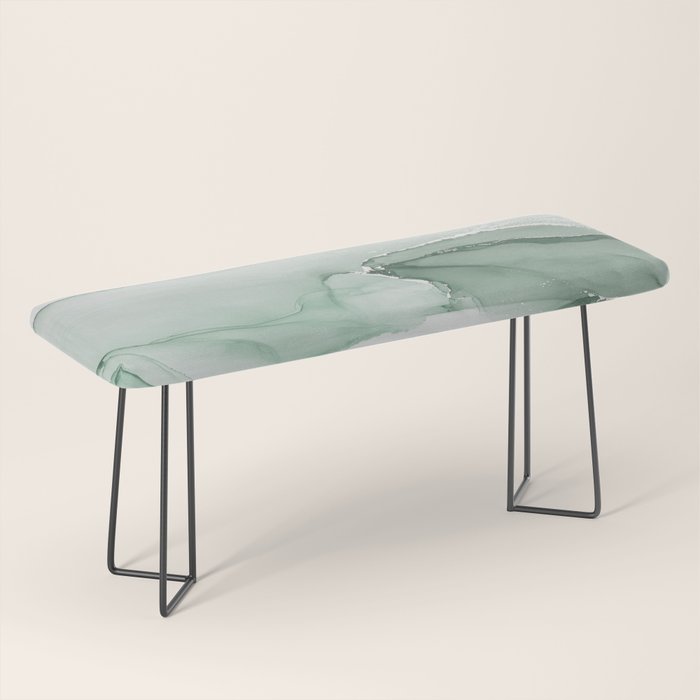 Abstract Sage Green Art Print By LandSartprints Bench Gallery Image 1