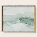 Abstract Sage Green Art Print By LandSartprints Serving Tray Gallery Image 1