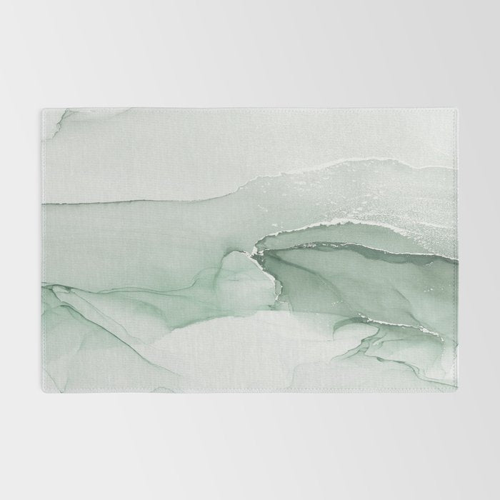 Abstract Sage Green Art Print By LandSartprints Rug Gallery Image 2