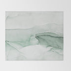 Abstract Sage Green Art Print By LandSartprints Throw Blanket Gallery Image 2