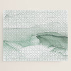 Abstract Sage Green Art Print By LandSartprints Jigsaw Puzzle Gallery Image 1