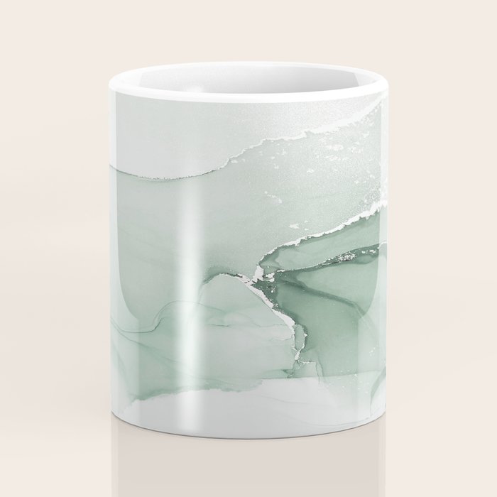 Abstract Sage Green Art Print By LandSartprints Coffee Mug Gallery Image 4