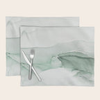 Abstract Sage Green Art Print By LandSartprints Placemat Gallery Image 1