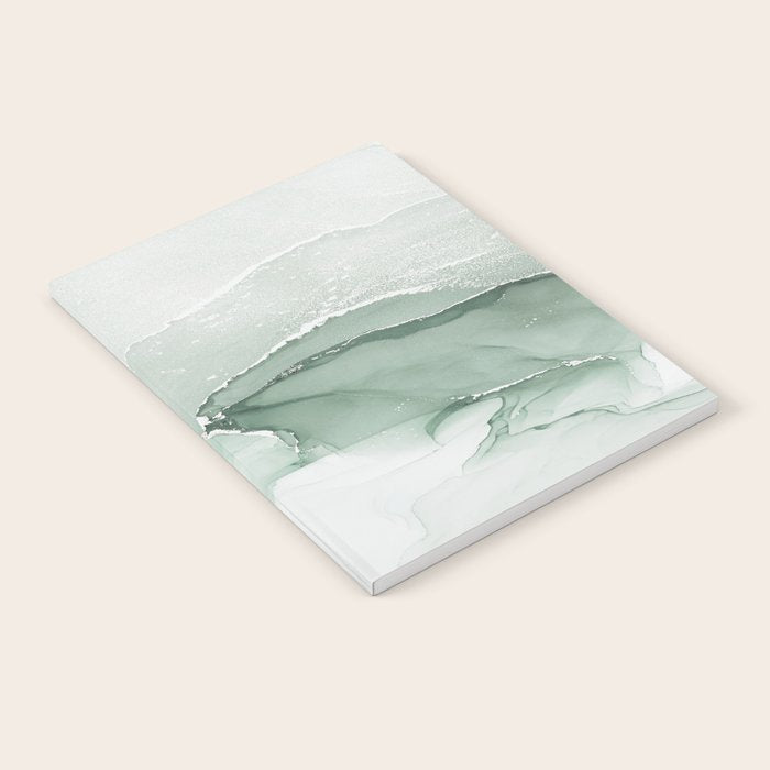 Abstract Sage Green Art Print By LandSartprints Notebook Gallery Image 2