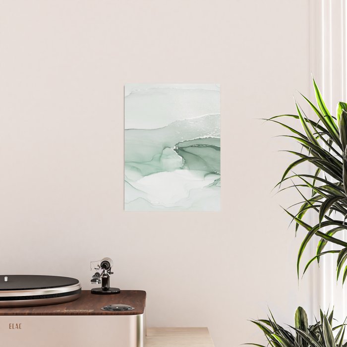 Abstract Sage Green Art Print By LandSartprints Poster Gallery Image 2