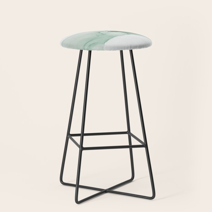 Abstract Sage Green Art Print By LandSartprints Stool Gallery Image 1