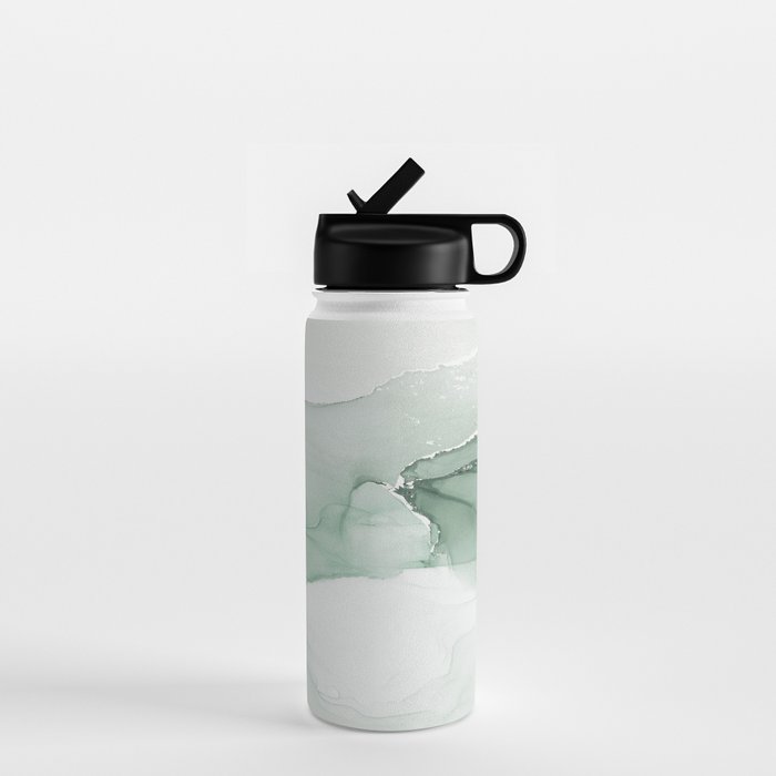 Abstract Sage Green Art Print By LandSartprints Water Bottle Gallery Image 1