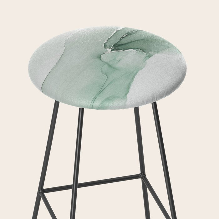 Abstract Sage Green Art Print By LandSartprints Stool Gallery Image 2