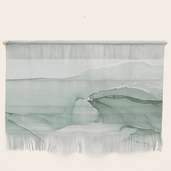 Abstract Sage Green Art Print By LandSartprints Wall Hanging Gallery Image 1