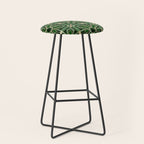 Art Deco Floral Tiles in Emerald Green and Faux Gold Stool Gallery Image 1