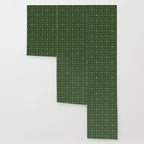 Art Deco Floral Tiles in Emerald Green and Faux Gold Wallpaper Gallery Image 3