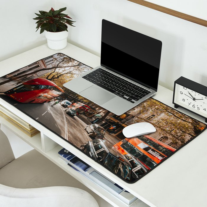 London Red Buses - Photography Desk Mat Gallery Image 2