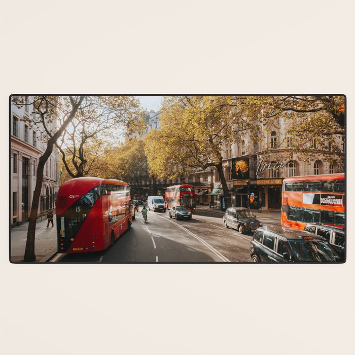 London Red Buses - Photography Desk Mat Gallery Image 3