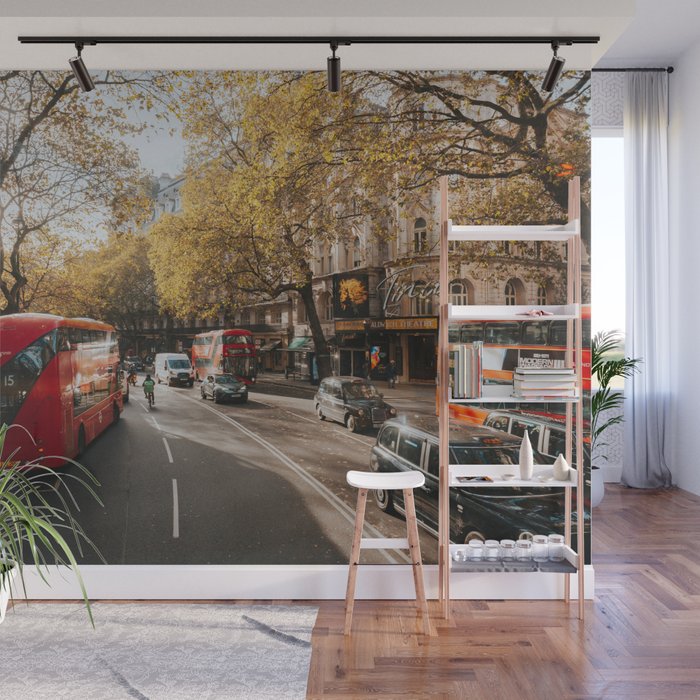 London Red Buses - Photography Wall Mural Gallery Image 1