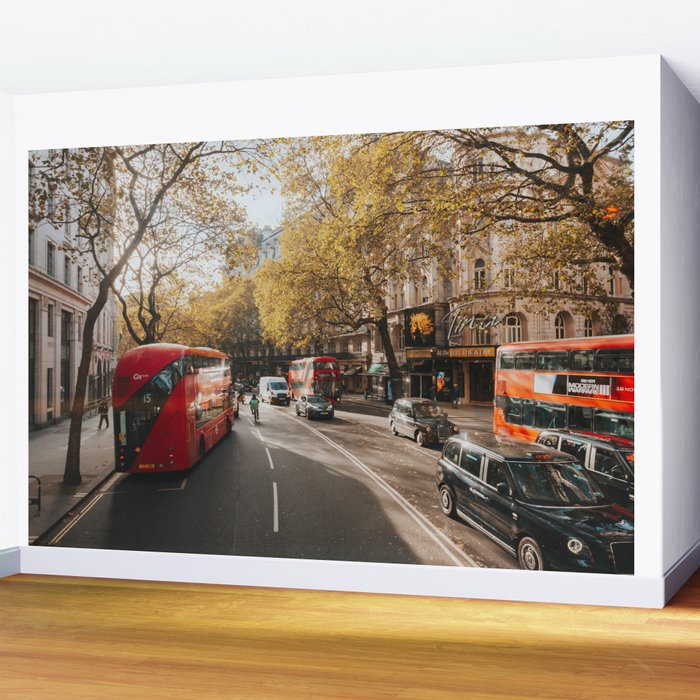 London Red Buses - Photography Wall Mural Gallery Image 2