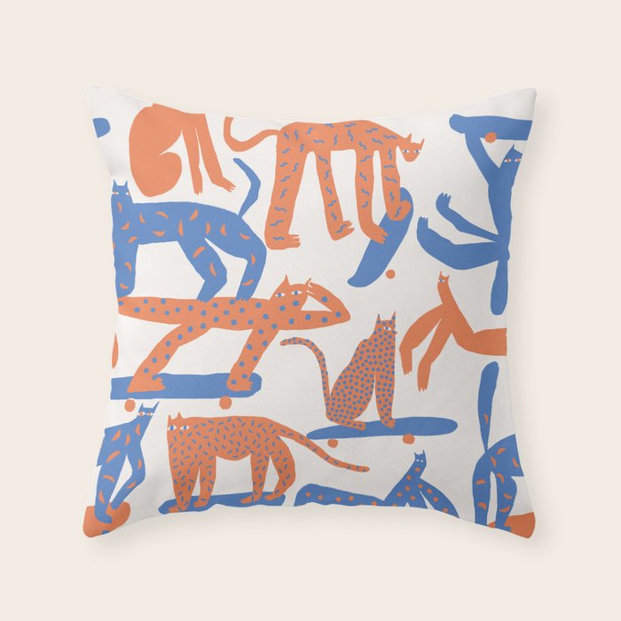 Broken Cats Throw Pillow Gallery Image 6