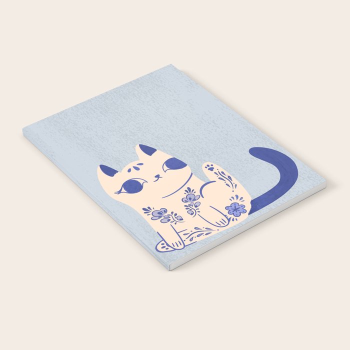 Delft Pottery Cat Butt Notebook Gallery Image 1
