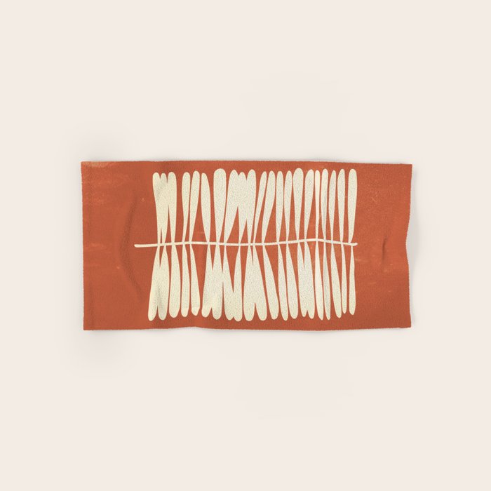 Rust Fern Bath Towel Gallery Image 1