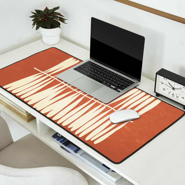 Rust Fern Desk Mat Gallery Image 2
