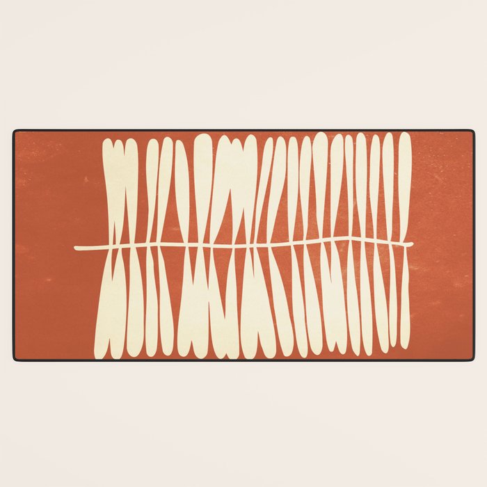Rust Fern Desk Mat Gallery Image 3