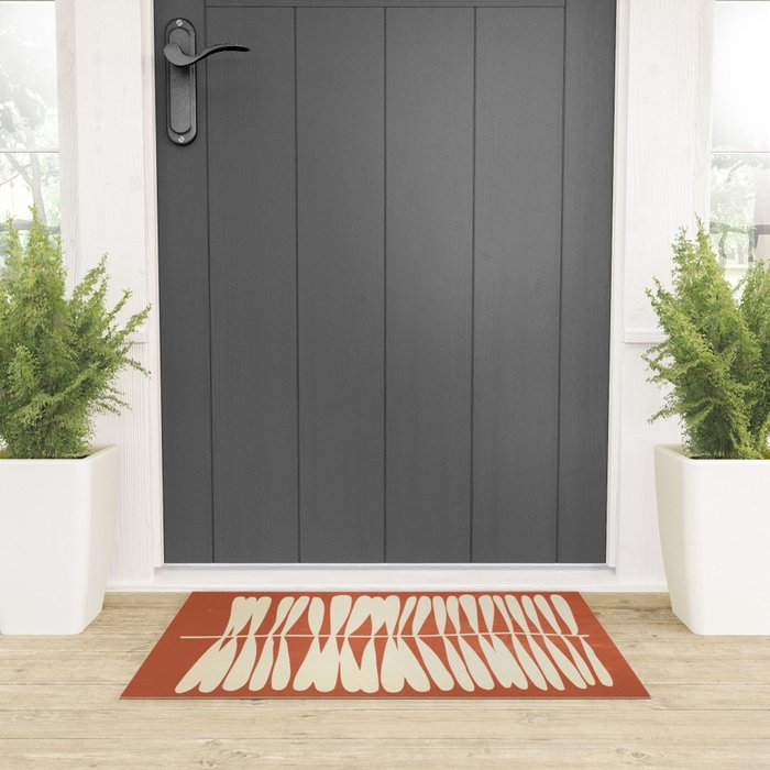 Rust Fern Welcome Mat Gallery Image 3