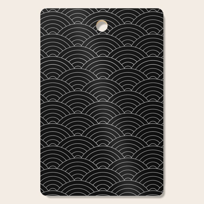 Waves (Black) Cutting Board Gallery Image 1