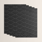 Waves (Black) Wrapping Paper Gallery Image 3